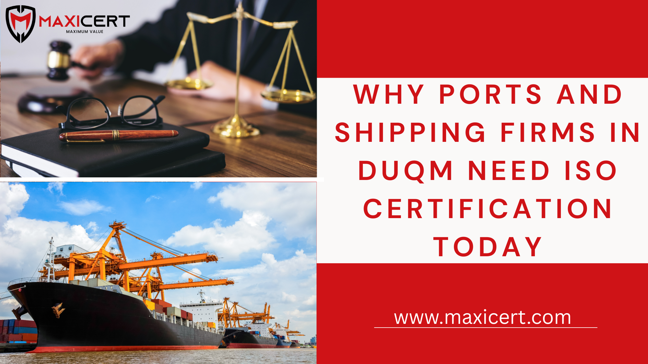 Why Ports and Shipping Firms in Duqm Need ISO Certification Today