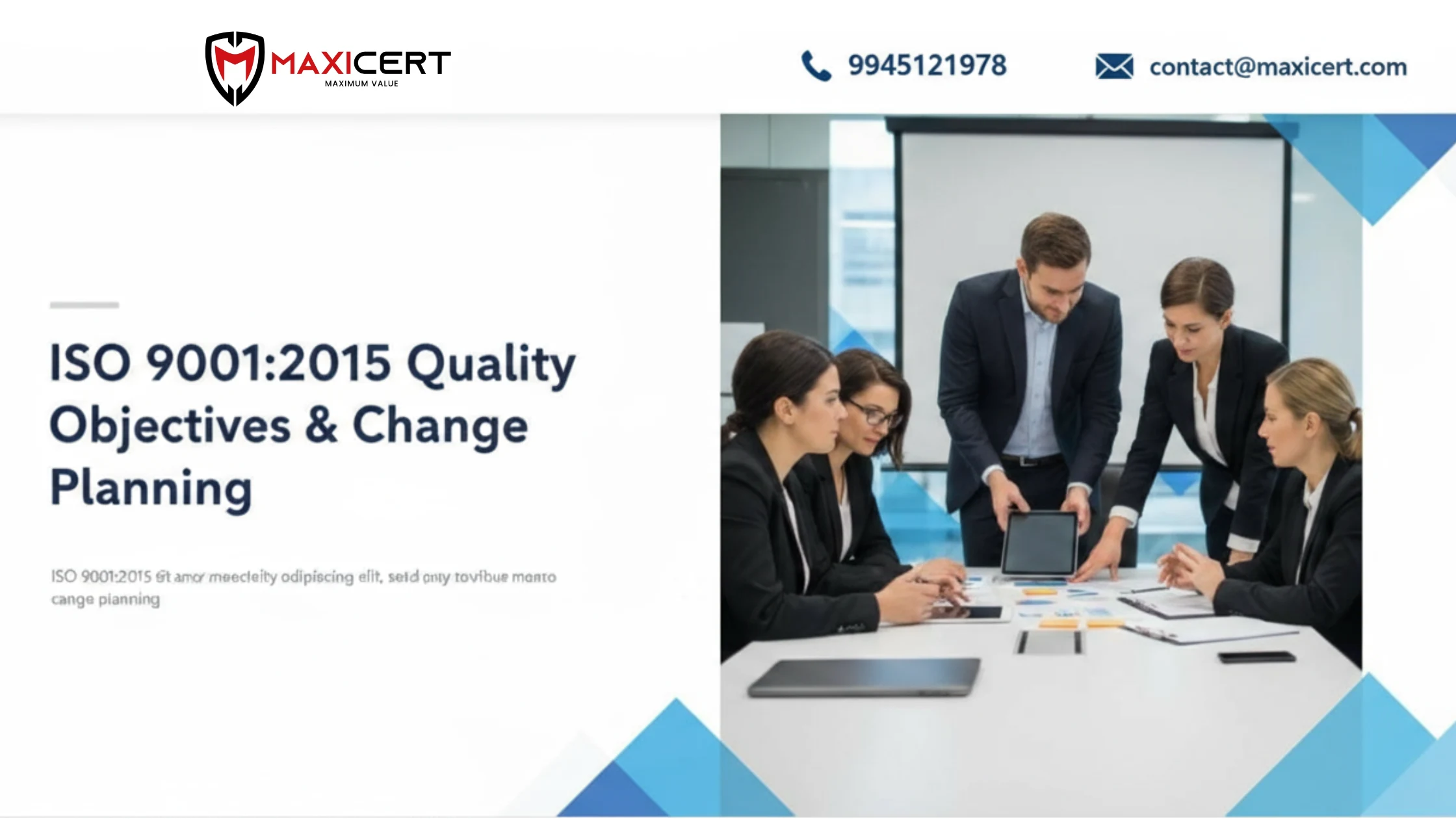 ISO-9001:2015-Clauses-6.2-&-6.3