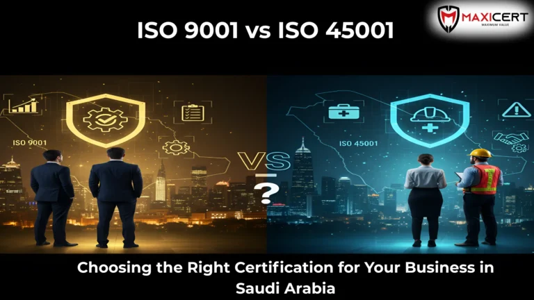ISO 9001 vs ISO 45001 Choosing the Right Certification for Your Business in Saudi Arabia