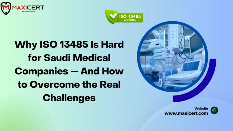 Why ISO 13485 Is Hard for Saudi Medical Companies And How to Overcome the Real Challenges